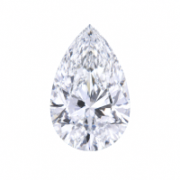 Pear-shaped Moissanite Gemstone - D-0.5CT