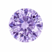 Colored Gemstone Cultivation Of Lavender Purple Round-Stone size: 6.5 cm; Stone weight: 1 carat (CT)