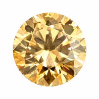 Champagne Round Moissanite-Stone carat: 1; Stone size: 6.5