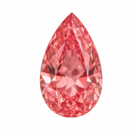 Colored Gemstone Cultivation Of Padparadscha Teardrop Shape-Stone size: 5*7 cm; Stone weight: 1 CT