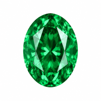 Colored Gemstone Cultured Emerald Oval-Stone size: 5*7 cm; Stone weight: 1 CT