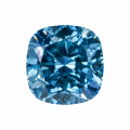 London Blue Cushion-shaped Moissanite-0-0