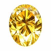 Golden Oval Moissanite-Stone carat: 1 Stone size: 5*7