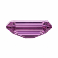 Cultivated Pink-purple Emerald Cut-0-1