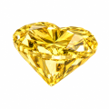 Golden Heart-shaped Moissanite-0-1