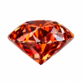 Garnet Red Round Moissanite-0-1