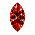 Garnet-red Marquise-shaped Moissanite-0-0