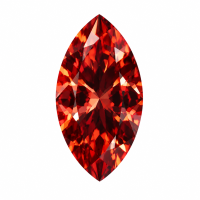 Garnet-red Marquise-shaped Moissanite-Stone Carat: 1 Stone Size: 5*10