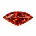 Garnet-red Marquise-shaped Moissanite-0-1
