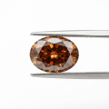 Coffee-colored Oval Moissanite-0-2