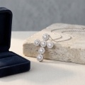 wholesale 925 Sterling Silver Halo Moissanite Cross Pendant Necklace For Women-0-3