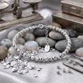 wholesale 925 Sterling Silver Sparkly Faceted Bead Anklet Adjustable Ankle Chain For Women-0-2