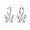 wholesale 925 Sterling Silver Butterfly Drop Earrings For Women Girls-0-0