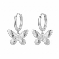 wholesale 925 Sterling Silver Butterfly Drop Earrings For Women Girls-undefined