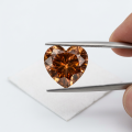Coffee-colored Heart-shaped Moissanite-0-2