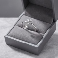 wholesale 925 Sterling Silver Elegant  Cz Ring With Modern Drop Charm Design-0-1