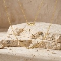 wholesale 925 Sterling Silver Elegant 18K Gold-Plated Sterling  Paperclip Chain Necklace - Handcrafted in Italy-0-2
