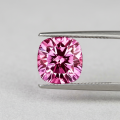 Rose-red Cushion-shaped Moissanite-0-3