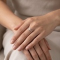 wholesale 925 Sterling Silver Elegant Pearl & Cz Leaf-inspired  Ring-0-3