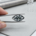 Grey Marquise-shaped Moissanite-0-2