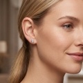 wholesale 925 Sterling Silver Cat Moissanite Stud Earrings For Women-0-3