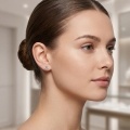 wholesale 925 Sterling Silver  Geometric Sphere Barbell Earrings-0-4