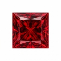 Princess Ruby Gemstone-Stone size: 6*6 cm; Stone weight: 1 CT