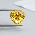 Golden Heart-shaped Moissanite-0-2