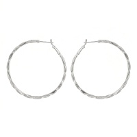 wholesale 925 Sterling Silver Elegant Twisted  Bangle with Hammered Texture and Adjustable Clasp-undefined