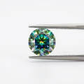 Seven-color Green Round Moissanite-0-2