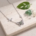 wholesale 925 Sterling Silver Butterfly Moissanite Pendant Necklace For Women-0-3