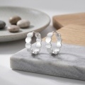 wholesale 925 Sterling Silver Elegant  Wavy Band Ring with Curved Segments-0-1