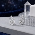 wholesale 925 Sterling Silver Moissanite Star Stud Earrings For Women-0-4