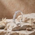 wholesale 925 Sterling Silver Elegant  Floral Ring With Central Cz Accent-0-2