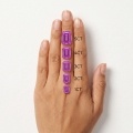 Cultivated Pink-purple Emerald Cut-0-3