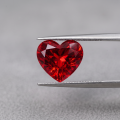 Colored Gemstone Cultured Ruby Heart Shape-0-3