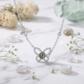 wholesale 925 Sterling Silver Butterfly Moissanite Pendant Necklace For Women-0-2