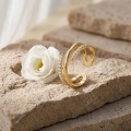 wholesale 925 Sterling Silver Gold Plated Cubic Zirconia Open Wrap Ring For Women-0-2