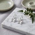 wholesale 925 Sterling Silver Butterfly Drop Earrings For Women Girls-0-2