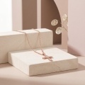 wholesale 925 Sterling Silver Rose Gold Plated Moissanite Cross Pendant Necklace With Chain-0-7