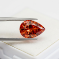 Pomegranate Red Water Drop Moissanite-0-3