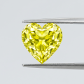 Lemon Yellow Heart-shaped Moissanite-0-2