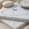 wholesale 925 Sterling Silver Sterling  Chain Link Adjustable Bracelet With Lobster Clasp-0-1