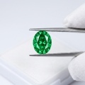 Colored Gemstone Cultured Emerald Oval-0-2