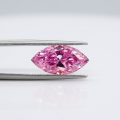 Rose-red Marquise-shaped Moissanite-0-3
