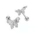 wholesale 925 Sterling Silver Butterfly Stud Earrings For Women Cartilage Tragus Piercing Jewelry-0-0