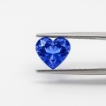Cultured Sapphire Heart-0-2