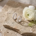 wholesale 925 Sterling Silver Cubic Zirconia Huggie Hoop Earrings For Women-0-2