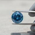 London Blue Round Moissanite-0-2