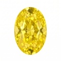 Colored Gemstone Breeding Canary Yellow Oval-0-1